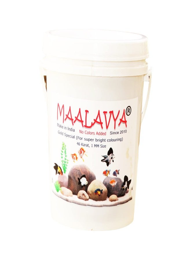 Maalavya Gold Special Aquarium Fish Food Pellet Small 1 MM Fish Feed (Good Fish Food for Aquarium 46 Karat) Fast Growth 1 Kg Fish Aquarium Food Fish Pellet Fish Food Feed - Image 3